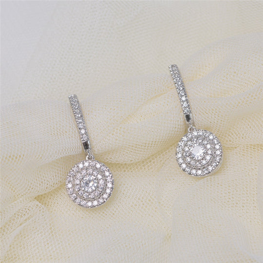 Pendientes Eternity Cravejados con Circonita